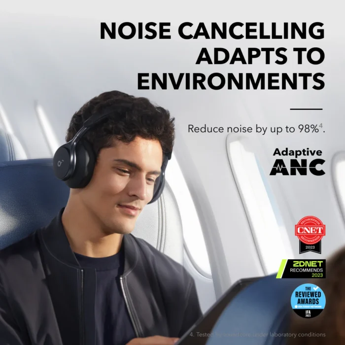 Space Q45 | Long-Lasting Noise Cancelling Headphones - Image 4