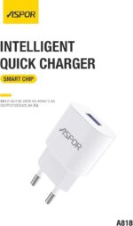 Aspor Smart Charger With 2.4 A Output And 1 USB To Type-C Cable/Micro Usb - Image 4