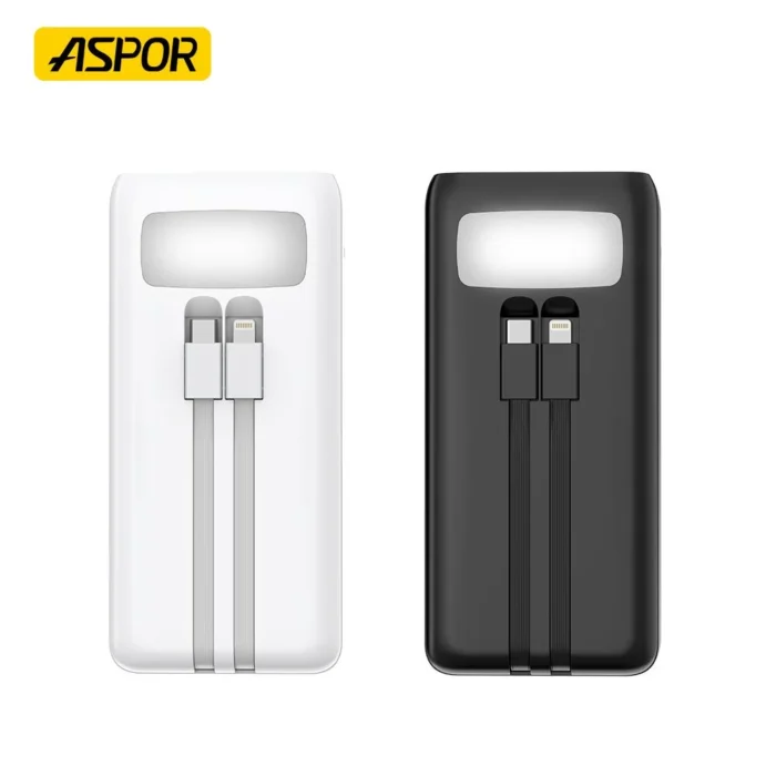 Aspor A350 50000mAh Powerbank Portable 50000mAh Power Banks with Dual LED Lights Larger Super Capacity Power Bank 3