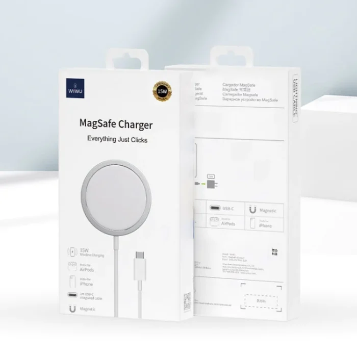 WiWU Magnetic 15W Wireless Charger badudeal.lk 1