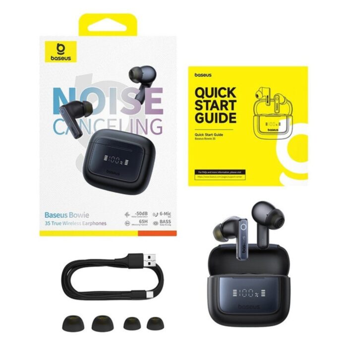 Baseus Bowie 35 True Wireless Earbuds Cosmic Black - Image 5