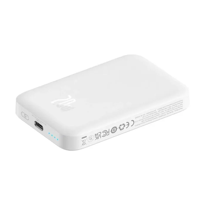 Baseus Magnetic Mini Air Wireless Fast Charge Power Bank 6000mAh 20W Stellar White Baseuscolombo 7