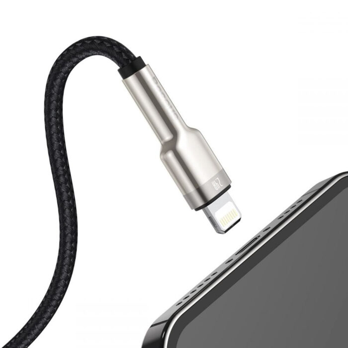 Baseus Cafule Series 1 Meter USB to Lightning Metal Data Cable 2.4A - Image 2