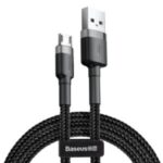 Baseus Cafule 1M Cable USB For Type-C 3A-Gray-Black