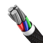Baseus High Density 1M 20W Braided Fast Charging Data Cable Type-C to iP PD-Blue - Image 3
