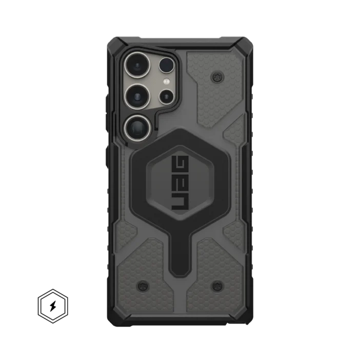 UAG Pathfinder Clear Galaxy S24 Ultra Case – Best Rugged Transparent Protection & Magnetic Wireless Charging - Image 2