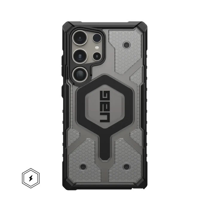 UAG Pathfinder Clear Galaxy S24 Ultra Case – Best Rugged Transparent Protection & Magnetic Wireless Charging - Image 3