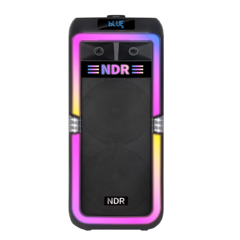 NDR 1708 Dual 8 Inch 80W High Power Bluetooth Karaoke Party Speaker with Wireless Microphone by otc.lk in srilanka scaled 2