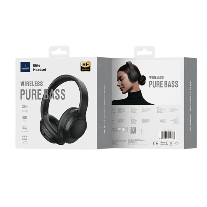Wiwu TD 08 Elite Wireless Headset Black by fonehouse in srilanka scaled 1