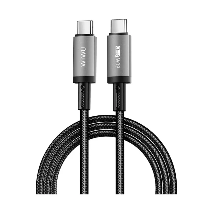 Wiwu Titanlink USB Type-C To Type-C-Gray - Image 1