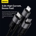 Baseus StarSpeed 1-for-3 Fast Charging Data Cable - Image 2