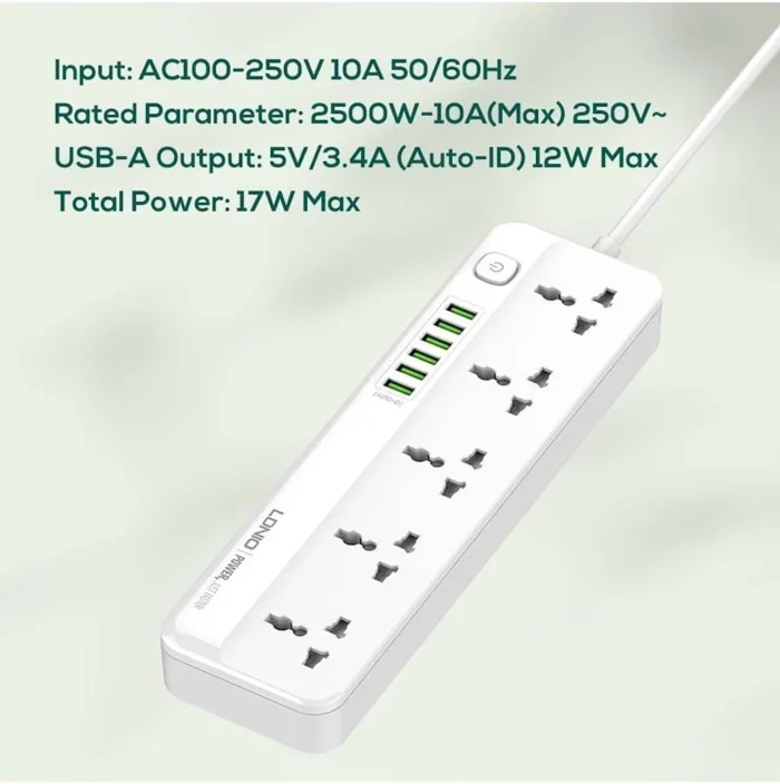 LDNIO Power Socket Extension SC5614 - Image 5