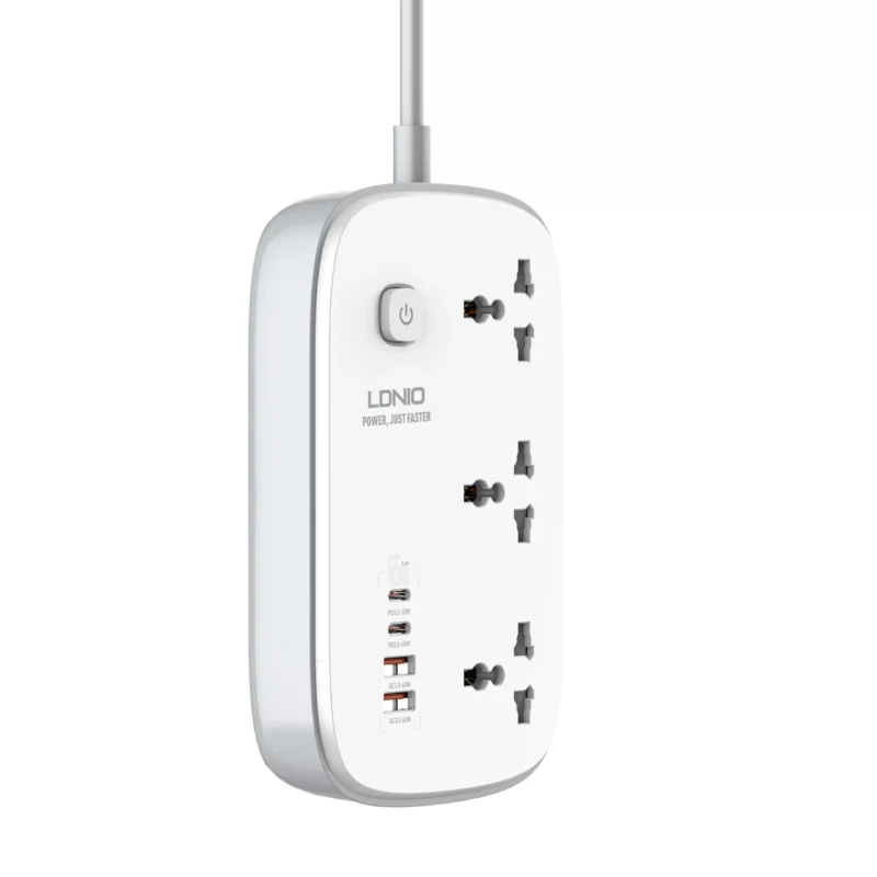 LDNIO Power Strip Extension SC3416 3 AC Outlets + 4 USB Ports