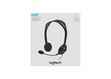 Logitech H111 Stereo Headphones with Adjustable Mic Sri Lanka FoneHouse