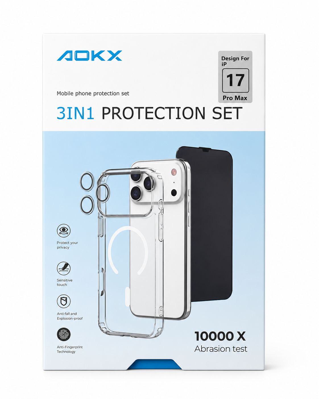 AOKX 3 in 1 Protection Set Phone Protection Kit – FoneHouse Sri Lanka