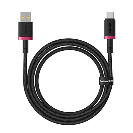 Baseus Dura Series 60W USB to Type-C Cable Nylon Braided Red Black – FoneHouse Sri Lanka