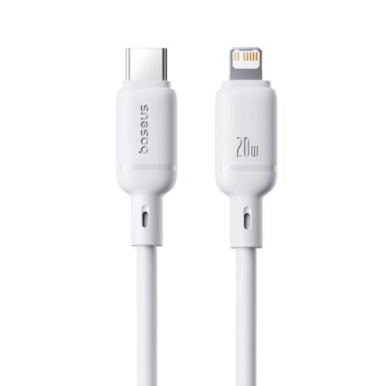 Baseus Silky Type-C to Lightning Cable 20W PD Fast Charging White – FoneHouse Sri Lanka