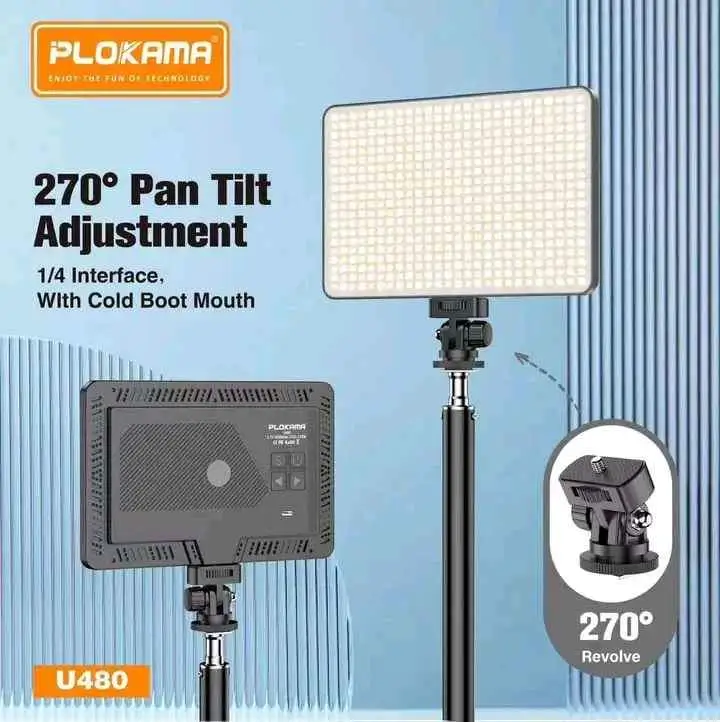Plokama U480 Rechargeable LED Fill Light 20W Photography Light – FoneHouse Sri Lanka 2