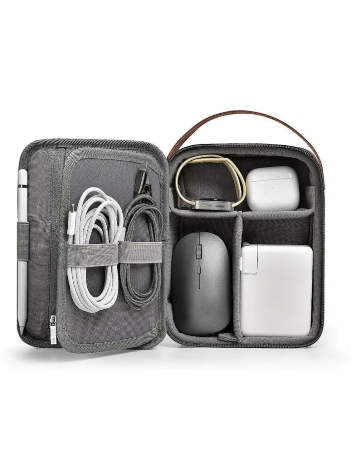 WiWU Minimal Tech Pouch Black Water-Resistant Travel Organizer – FoneHouse Sri Lanka 2