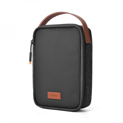 WiWU Minimal Tech Pouch Black Water-Resistant Travel Organizer – FoneHouse Sri Lanka