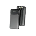 Aspor A315 10000mAh Power Bank 22.5W Built-in Lightning Cable Black White – FoneHouse Sri Lanka