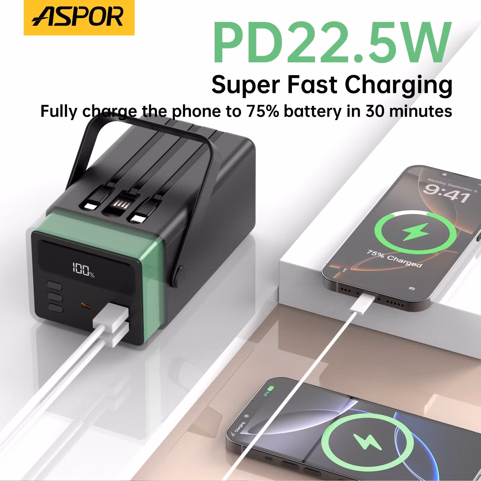 Aspor A397 Power Bank 20000mAh 22.5W Fast Charging – FoneHouse Sri Lanka 2