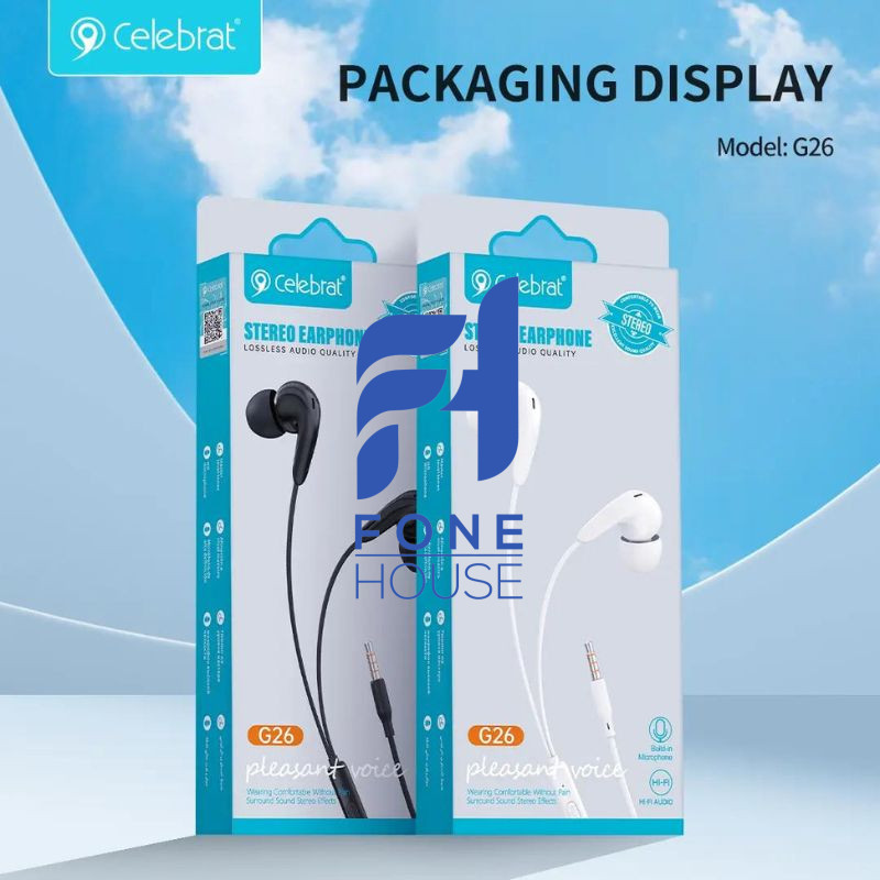 Celebrat G26 Stereo Earphone