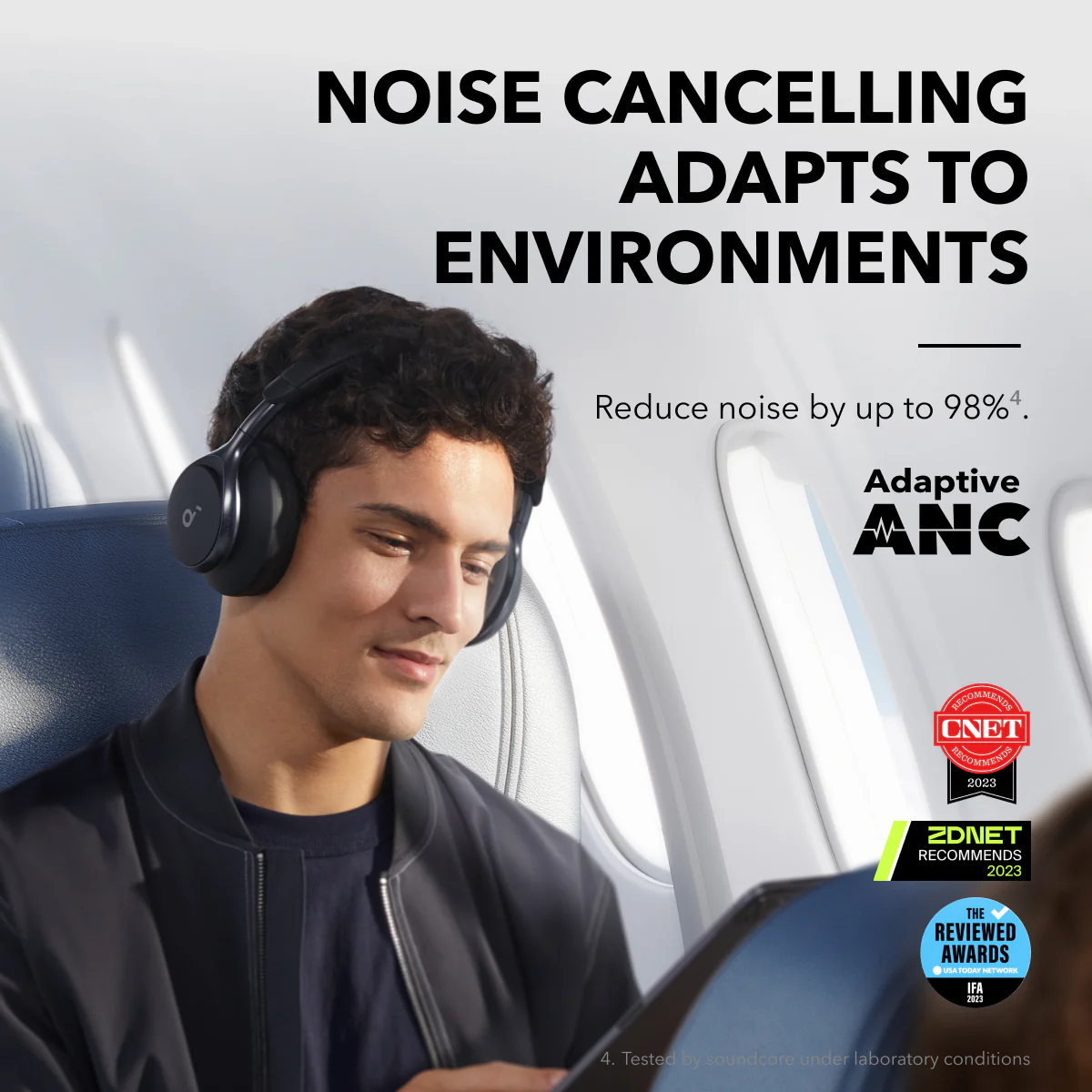 Space Q45 | Long-Lasting Noise Cancelling Headphones - Image 4