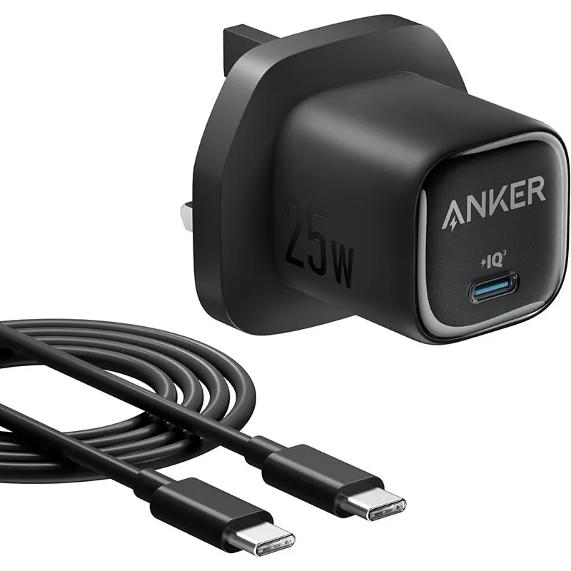 Anker 25W Compact Charger - Powerful PPS Fast Charging with USB-C Cable in Sri Lanka | FoneHouse