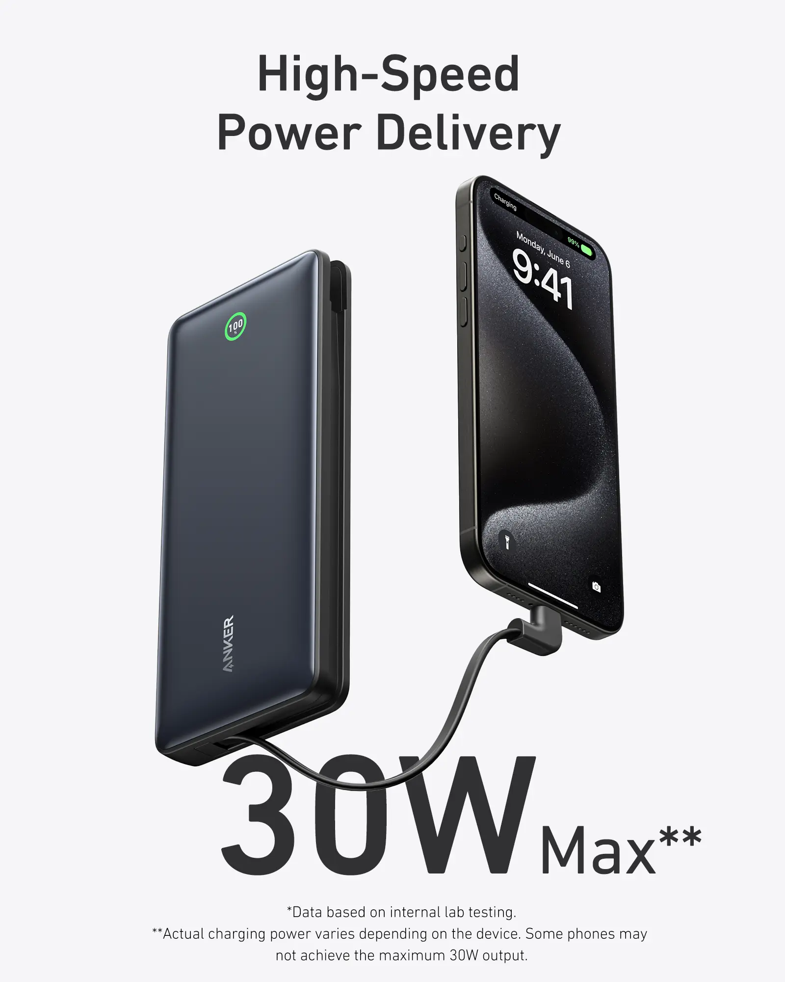 Anker Nano Power Bank 20K - Powerful 30W Built-In USB-C Cable Power Bank in Sri Lanka | FoneHouse - Image 2