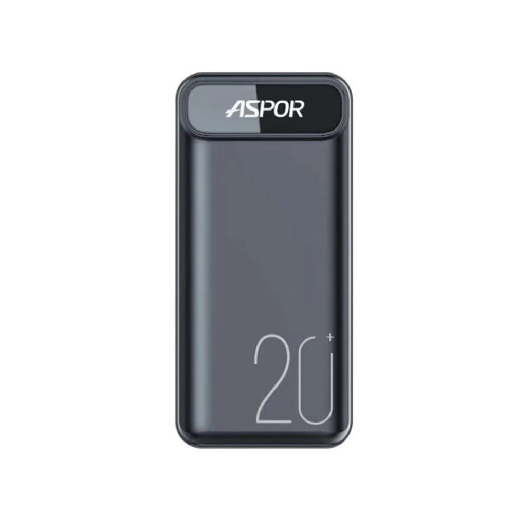 Aspor A396 20000mAh Power Bank – Fast Charging Portable Power Bank with Best Digital Display & PD Support | FoneHouse Sri Lanka