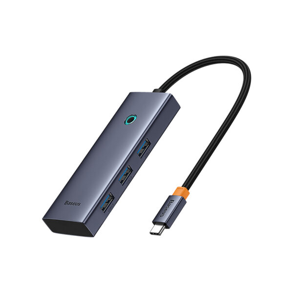 Baseus 5-Port HUB UltraJoy Series Docking Station – Space Grey – Type-C to HDMI4K@30Hz*1+USB 3.0*3+PD*1