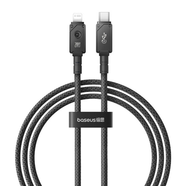 Baseus Unbreakable Series 1m Fast Charging Data Cable Type-C to Lightning 20W Cluster Black