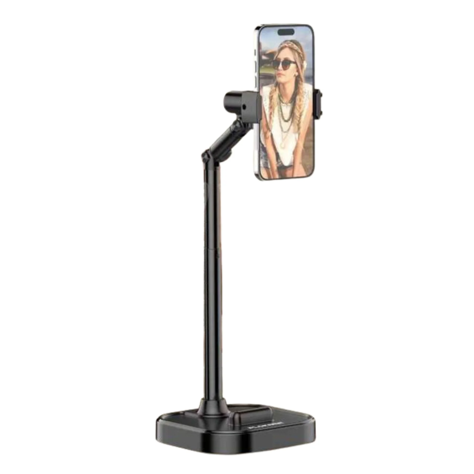Plokama DT-100 Phone Holder – Adjustable Desktop Stand with 360° Rotation & Stable Metal Base | FoneHouse Sri Lanka