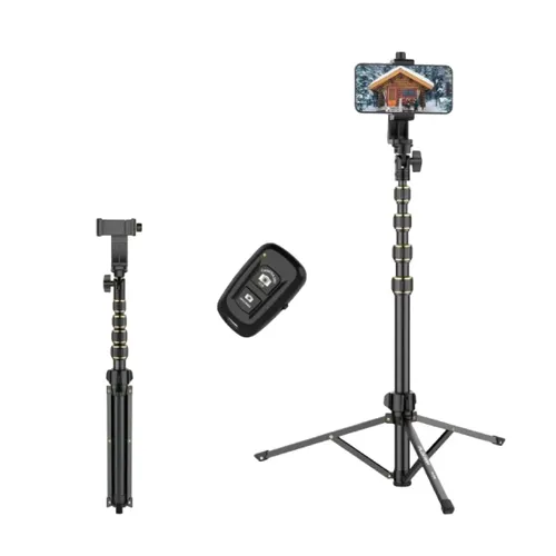 Plokama VT-200 Tripod – Powerful 200cm Professional Tripod for Cameras, Smartphones & Content Creators | FoneHouse Sri Lanka