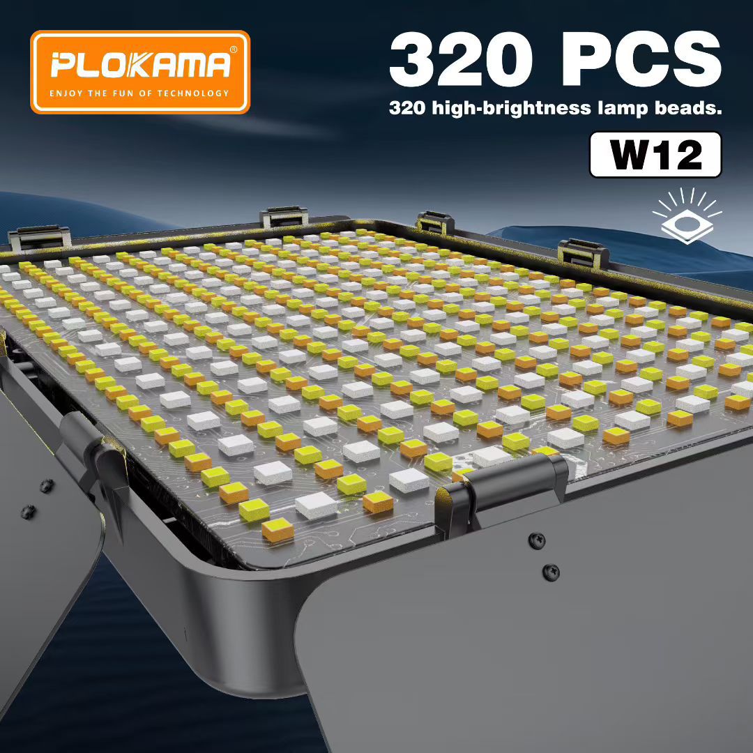 Plokama W12 Photography Light – Powerful 30W LED Panel, 8000mAh Battery, Four-Blade Baffle, Remote Control & 3 Colour Modes | FoneHouse Sri Lanka - Image 3