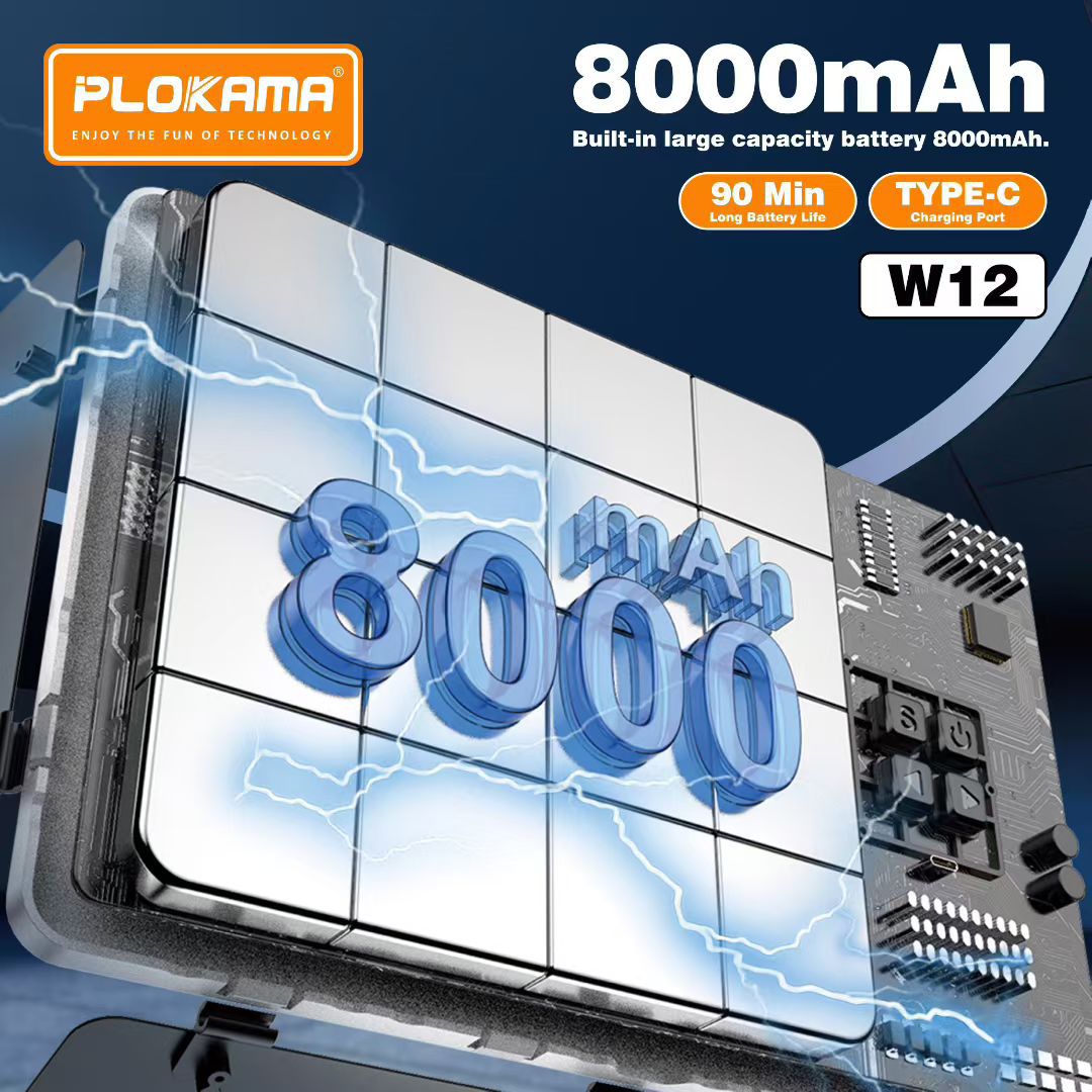 Plokama W12 Photography Light – Powerful 30W LED Panel, 8000mAh Battery, Four-Blade Baffle, Remote Control & 3 Colour Modes | FoneHouse Sri Lanka - Image 5