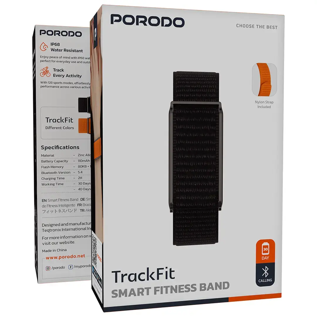 Porodo TrackFit Smart Fitness Band - Powerful Health Tracking Smart Band in Sri Lanka | FoneHouse - Image 3