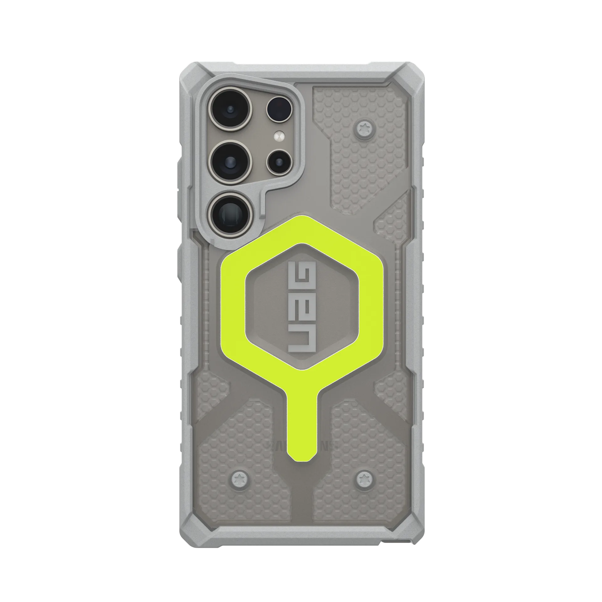 UAG Pathfinder Clear Galaxy S24 Ultra Case – Best Rugged Transparent Protection & Magnetic Wireless Charging