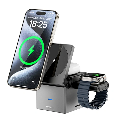 WIWU W030 Small Square 3 in 1 Wireless Charger