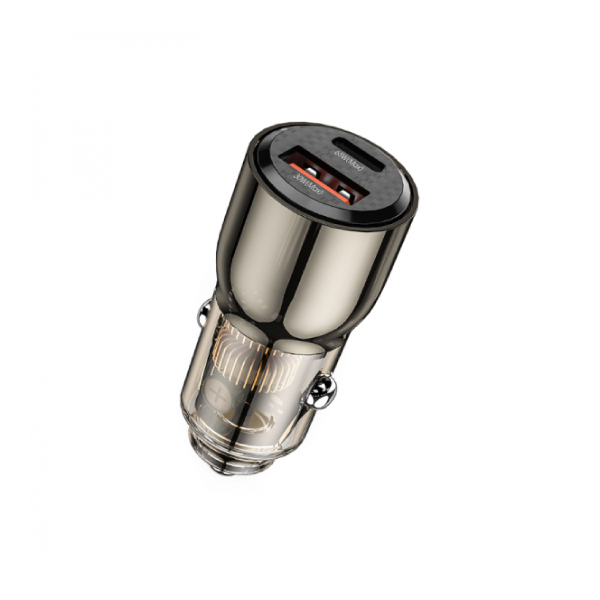 Powerful WiWU Geek 95W USB-A + USB-C Car Charger – Fast Charging On the Go