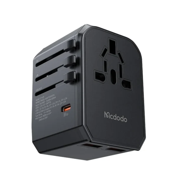 Mcdodo G3 33W PD Fast Charging Universal Travel Adapter – Ultimate One Adapter for Every Country