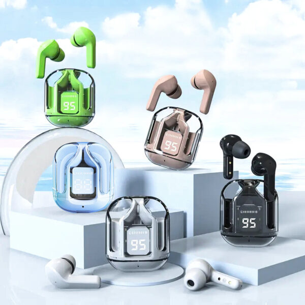 Ultra Pods Max Transparent Earbuds